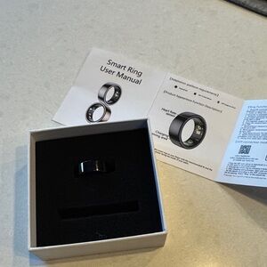 Elegant Black Smart Ring no charger included